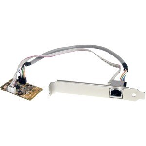 StarTech.com Mini PCI Express Gigabit Ethernet Network Adapter NIC Card - 1 Port - 10/100/1000Base-T - Internal - Low-profile