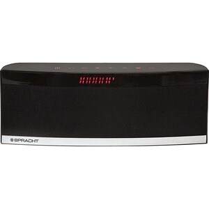 Spracht BluNote PRO 2.0 Portable Bluetooth Speaker System - 4.4 W RMS - Black - Bluetooth - Microphone, Passive Radiator, 
