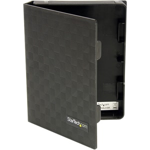 StarTech.com 2.5in Anti-Static Hard Drive Protector Case - Black (3pk) - Polypropylene - Black - 1 Hard Drive