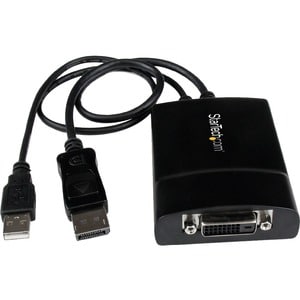 StarTech.com DisplayPort to DVI Dual Link Active Adapter Converter - DP to Dual Link DVI-D Active Adapter - 2560x1600 - Fi