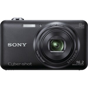 Sony Cyber-shot DSC-WX80 16.2 Megapixel Compact Camera - Black - 1/2.3" Exmor R CMOS Sensor - 2.7" Touchscreen LCD - 8x Op