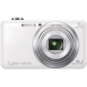 Sony Cyber-shot DSC-WX80 16.2 Megapixel Compact Camera - White - 1/2.3" Exmor R CMOS Sensor - 2.7" Touchscreen LCD - 8x Op