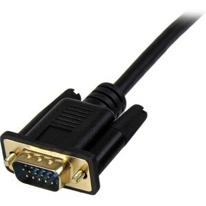 StarTech.com 3 ft DVI to VGA Active Converter Cable - DVI-D to VGA Adapter - 1920x1200 - First End: 1 x DVI-D Male Digital