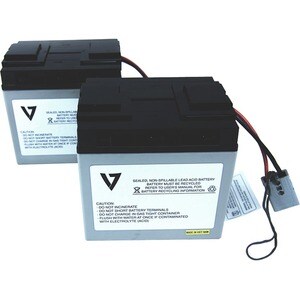 V7 RBC55 UPS Replacement Battery for APC - 24 V DC - Lead Acid - Maintenance-free/Sealed/Spill Proof - 3 Year Minimum Batt