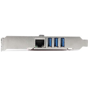 StarTech.com USB Adapter - PCI Express 2.0 - Plug-in Card - 3 Total USB Port(s) - 3 USB 3.0 Port(s)1 Network (RJ-45) Port(
