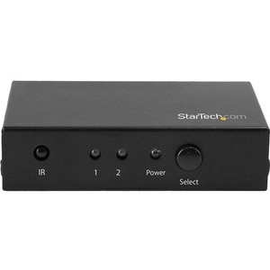 StarTech.com 2 Port HDMI Switch - 4K 60Hz - Supports HDCP - IR - HDMI Selector - HDMI Multiport Video Switcher - HDMI Swit