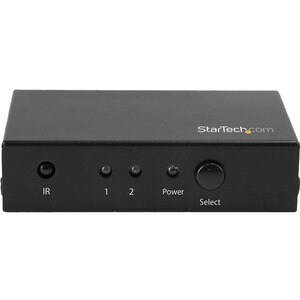 StarTech.com 2 Port HDMI Switch - 4K 60Hz - Supports HDCP - IR - HDMI Selector - HDMI Multiport Video Switcher - HDMI Swit