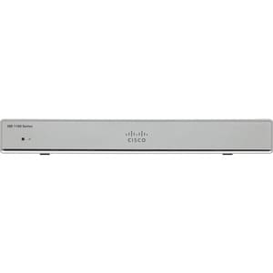 Cisco 1100 C1111-4P Router - 5 Ports - PoE Ports - Management Port - 1 - Gigabit Ethernet - Rack-mountable, Desktop