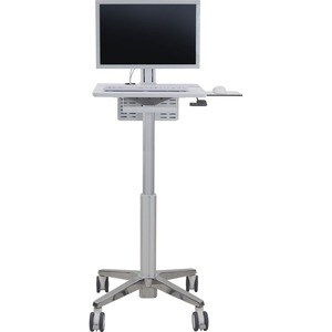 Ergotron StyleView Medical Cart - TAA Compliant - Round Handle - 7.26 kg Capacity - 4 Casters - 101.60 mm Caster Size - St