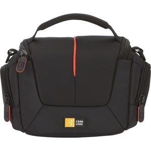 Case Logic Compact Carrying Case Camcorder, Accessories - Black - Shoulder Strap - 5.9" Height x 5.5" Width x 7.9" Depth