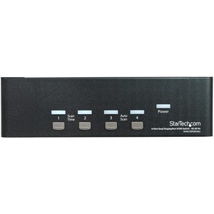 StarTech.com 4 Port Dual DisplayPort KVM Switch - DisplayPort 1.2 KVM - 4K 60Hz - This 4 port Dual DisplayPort KVM switch 
