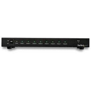 StarTech.com 8-Port 4K 60Hz HDMI Splitter - HDR Support - HDMI 2.0 Splitter - 7.1 Surround Sound Audio - Easily distribute