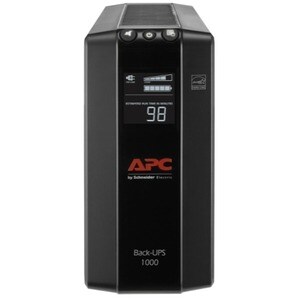 APC by Schneider Electric Back-UPS Pro BX1000M-LM60 1KVA Tower UPS - Tower - AVR - 12 Hour Recharge - 120 V AC Input - 120