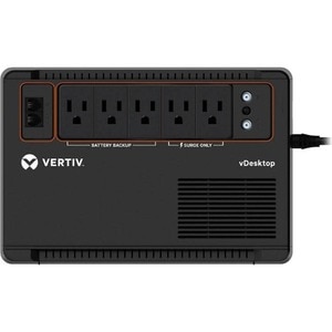 VERTIV VDSK400LV 400VA Wall/Desktop/Floor Mountable UPS - Wall/Desktop/Floor Mountable - 120 V AC Input - 120 V AC Output 