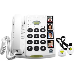 Doro Secure 347 Standard Phone - 1 x Phone Line - Speakerphone - Hearing Aid Compatible