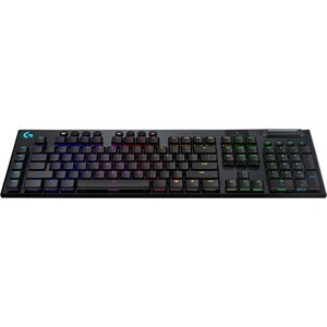 Logitech G915 Gaming Keyboard - Wireless Connectivity - USB Interface - English (US) - Black - Mechanical Keyswitch - Blue