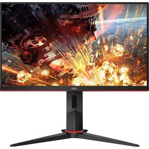 AOC 24G2 60.5 cm (23.8") Full HD LED Gaming LCD Monitor - 16:9 - Black Red - 609.60 mm Class - In-plane Switching (IPS) Te