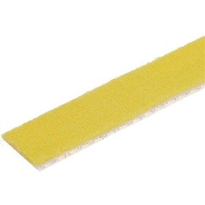StarTech.com 25ft. Hook and Loop Roll - Yellow - Cable Management (HKLP25YW) - 25ft Bulk Roll of Yellow Hook and Loop Tape