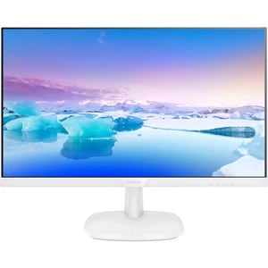 Philips 243V7QDAW 60.5 cm (23.8") Full HD WLED LCD Monitor - 16:9 - Textured White - 609.60 mm Class - In-plane Switching 