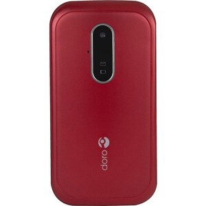 Doro 6620 Feature Phone - QVGA 320 x 240 - 3G - Red - Flip - 1 SIM Support - Rear Camera: 3 Megapixel - 800 mAh Battery