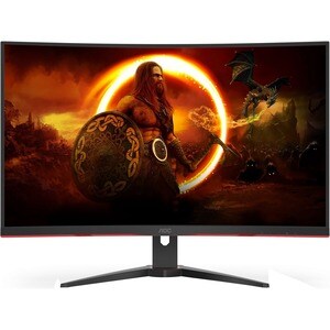 AOC C32G2E 80 cm (31.5") Full HD Curved Screen WLED Gaming LCD Monitor - 16:10 - Red, Black - 3 Year Onsite Warranty