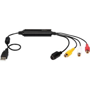 StarTech.com USB Video Capture Adapter Cable - S-Video/Composite to USB 2.0 - TWAIN Support - Analog to Digital Converter 