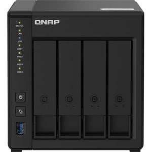 QNAP TS-451D2-4G 4 x Total Bays SAN/NAS Storage System - 4 GB Flash Memory Capacity - Intel Celeron J4025 Dual-core (2 Cor