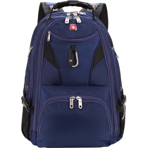 SwissGear Scansmart 5977303420 Carrying Case (Backpack) for 17" Notebook - Rich Navy - Shoulder Strap, Handle, D-ring - 18