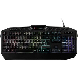 SUREFIRE KingPin Gaming Keyboard - Cable Connectivity - USB 2.0 Type A Interface - RGB LED - German - QWERTZ Layout - Memb