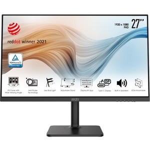 MSI Modern MD271P 27" Full HD LCD Monitor - 16:9 - Black - 27" Class - In-plane Switching (IPS) Technology - 1920 x 1080 -