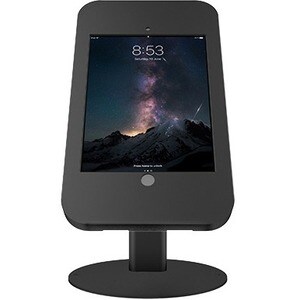 Kanto Locking Anti Theft Kiosk Stand in Black for iPad 10.2" - Up to 10.2" Screen Support - 2.20 lb Load Capacity - Counte