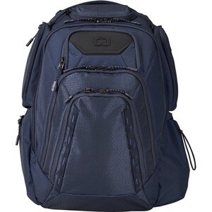 Ogio Renegade Pro Carrying Case (Backpack) for 17" Notebook - Navy - Water Resistant - 1680D Ballistic Fabric, 600D Ripsto