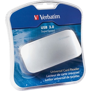 Verbatim Universal Card Reader, USB 3.0 - Silver - USB 3.0