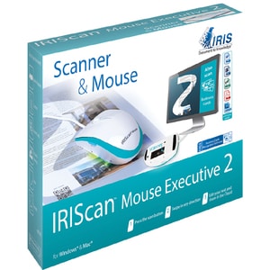 I.R.I.S Iriscan Mouse Executive-Scanner & Mouse, All-In-One - Laser - Cable - USB 2.0 - 1200 dpi - Scroll Wheel - 4 Button(s)