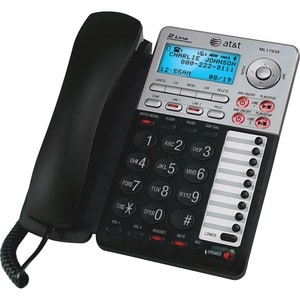 VTech ML17939 Standard Phone - Black - 2 x Phone Line - Speakerphone - Backlight