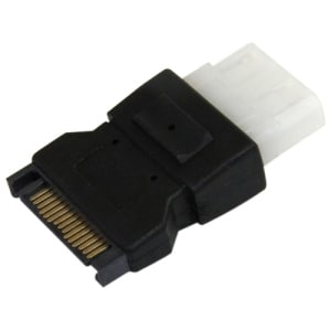 StarTech.com SATA to LP4 Power Cable Adapter - 1 x 15-pin SATA Male - 1 x 4-pin LP4 Power Female - Black