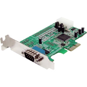 StarTech.com 1 Port Low Profile PCI Express Serial Card - 16550 - PCI Express x1 - PC, Mac, Linux - 1 x Number of Serial P