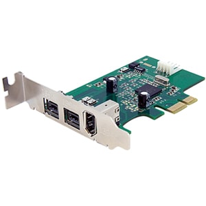 StarTech.com 3 Port 2b 1a Low Profile 1394 PCI Express FireWire Card Adapter - PCI Express 1394a - PCIe FireWire 400 Card 