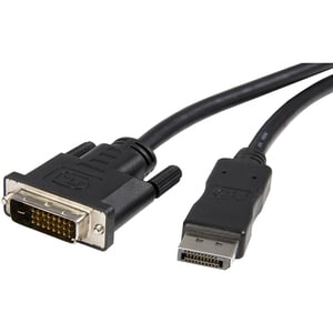 3 m DisplayPort to DVI Video Adapter Converter Cable - M/M - First End: 1 x 20-pin DisplayPort 1.2 Digital Audio/Video - M