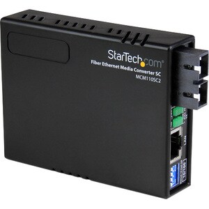 StarTech.com 10/100 Multi Mode Fiber Ethernet Media Converter SC 2 km - 2 Port(s) - 1 x Network (RJ-45) - 1 x SC - Twisted