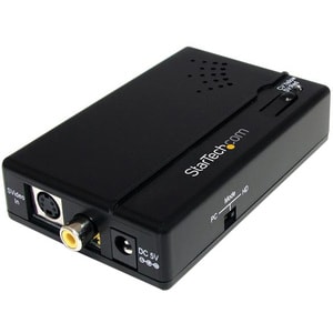 StarTech.com Adaptador Conversor de Audio y Vídeo Compuesto RCA S-Video a HDMI® - HD 1080p - Funciones: Conversión de Seña