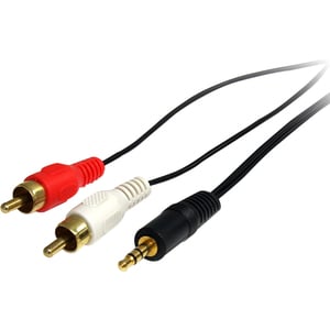 StarTech.com 91cm (3 ft.) Stereo Audio Cable - 3.5mm Male to 2x RCA Male - heaDPhone jack to RCA - Mini jack to RCA - 3.5m
