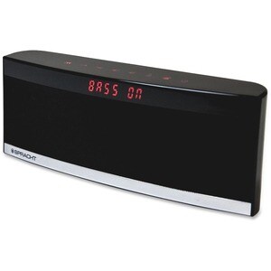 Spracht BluNote PRO 2.0 Portable Bluetooth Speaker System - 4.4 W RMS - Black - Bluetooth - Microphone, Passive Radiator, 