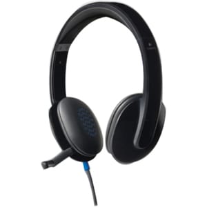 Logitech H540 Wired Over-the-head Stereo Headset - Black - Binaural - Semi-open - 200 cm Cable - USB