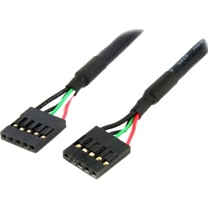 StarTech.com 24in Internal 5 pin USB IDC Motherboard Header Cable F/F - First End: 1 x IDC Female USB Header - Second End: