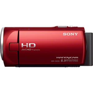 Sony Handycam HDR-CX220 Digital Camcorder - 2.7" LCD Screen - 1/5.8" Exmor R CMOS - Full HD - Red - 16:9 - 2.3 Megapixel I