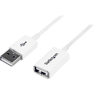 StarTech.com Cavo di prolunga USB 2.0 da 1 m A ad A - M/F, colore bianco - Estremità 1: 1 x Tipo A Maschio USB - Estremità