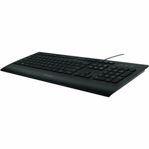 Logitech K280e Keyboard - Cable Connectivity - USB Interface - English (US) - QWERTY Layout - Black - Computer - PC