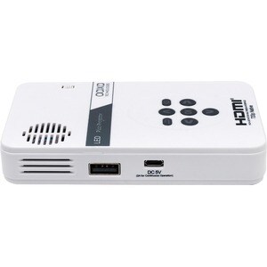 AAXA LED Pico Projector with 80 Minute Battery Life, mini-HDMI, 15,000 hour LED Life, and Media Player - 1280 x 720 - Fron