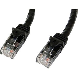 StarTech.com 3m Black Gigabit Snagless RJ45 UTP Cat6 Patch Cable - 3 m Patch Cord - 3m Cat 6 Patch Cable - First End: 1 x 